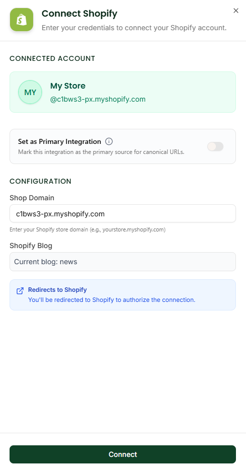 Shopify Integration
