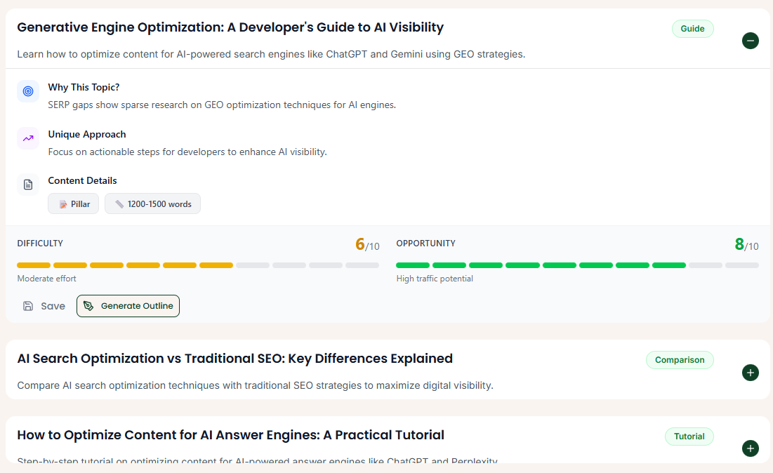 Topic Generation Dashboard