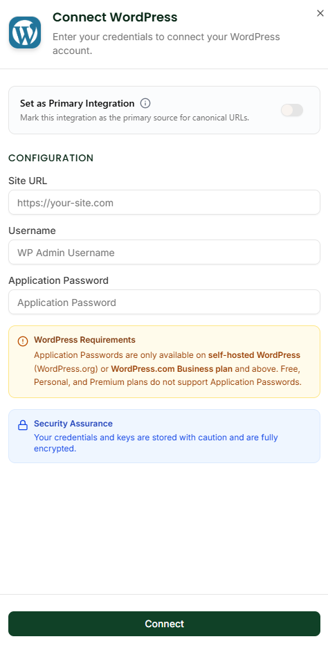 WordPress Integration